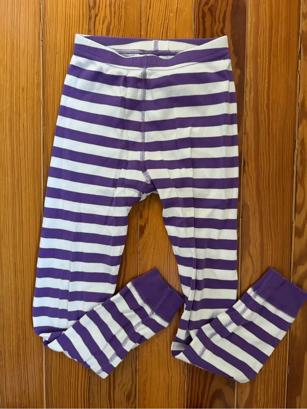 Hanna Andersson Striped Purple PJ Bottoms